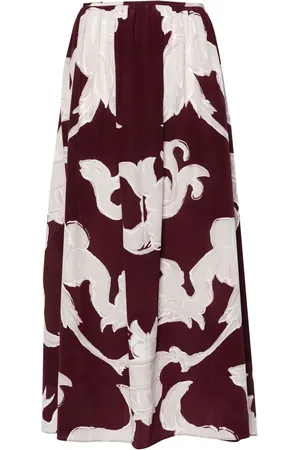 VALENTINO GARAVANI Falda midi con estampado gráfico