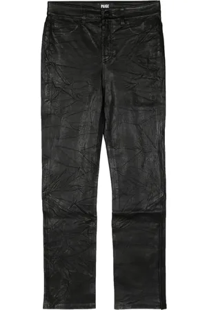 Paige Jeans rectos con efecto arrugado