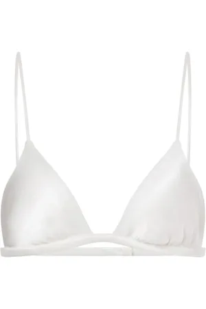 Alberta Ferretti Bralette estilo triángulo con lentejuelas