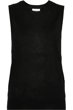 P.A.R.O.S.H. Top de tejido fino con cuello redondo