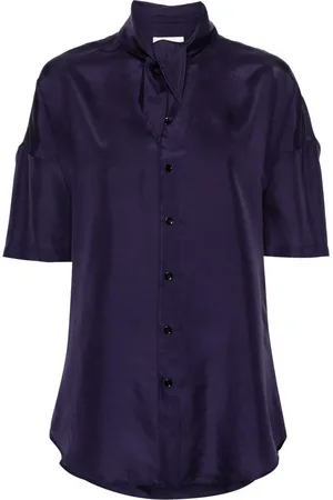 LEMAIRE Camisa de seda con detalle de mascada