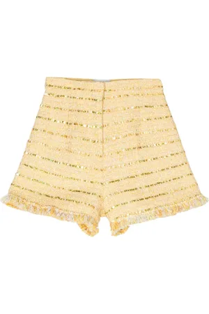 Giambattista Valli Shorts de tweed con detalle de lentejuelas