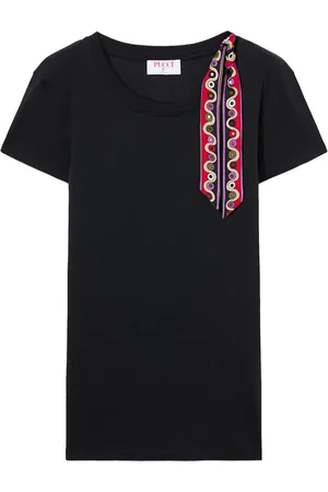Puccini Playera con listón y estampado Iride