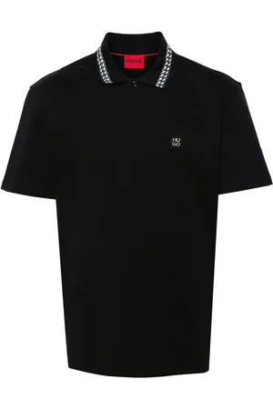 HUGO BOSS Playera tipo polo con placa del logo