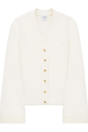 Courrèges Cárdigan con aplique del logo