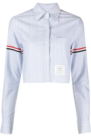 Thom Browne Camisa con motivo de rayas RWB