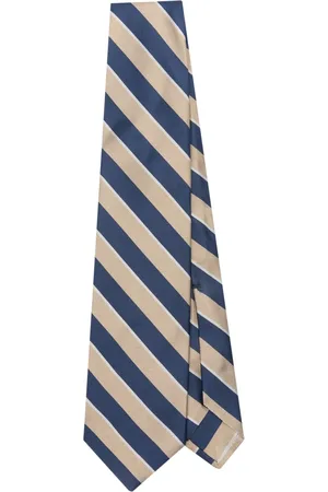 BARBA Corbata de seda con motivo de rayas
