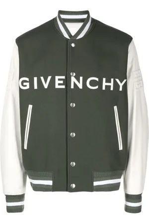 Givenchy Chamarra universitaria con logo bordado y botones
