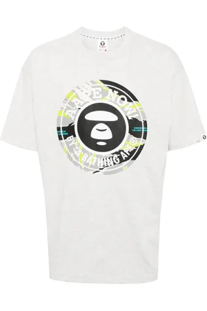 A Bathing Ape Playera con logo estampado