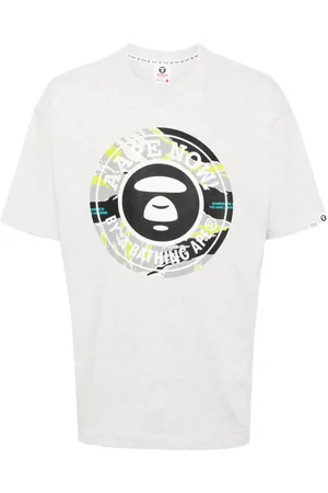 A Bathing Ape Playera con logo estampado
