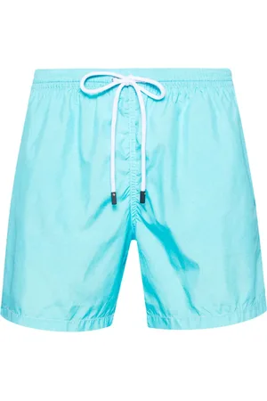 BARBA Shorts de playa con parche del logo y cordones en la pretina