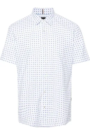 HUGO BOSS Camisa con estampado geométrico