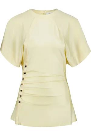 Paco rabanne Blusa con cuello redondo y detalle drapeado