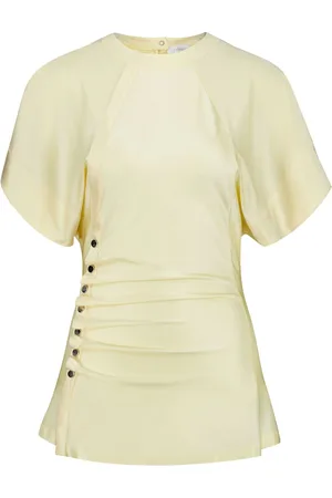 Paco rabanne Blusa con cuello redondo y detalle drapeado