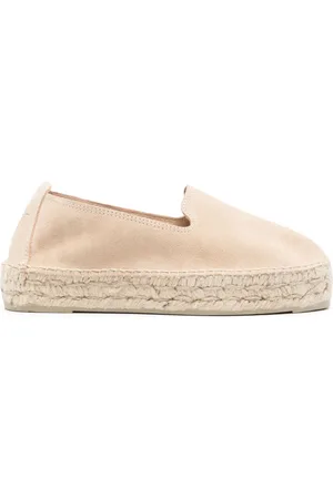 MANEBI Alpargatas estilo slip-on de gamuza