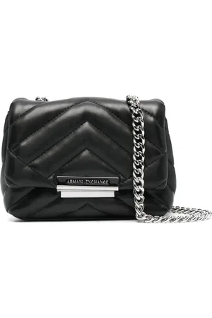 Armani Exchange Bolsa mini con capitonado chevron