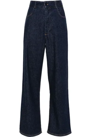 Baserange Jeans rectos con tiro alto