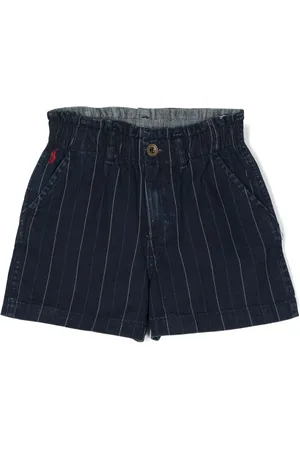 Ralph Lauren Shorts de mezclilla con estampado de rayas diplomáticas