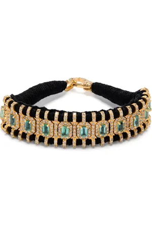 JIA JIA Pulsera con diamantes y esmeralda