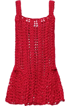 J.W.Anderson Vestido corto de tejido grueso con peplum