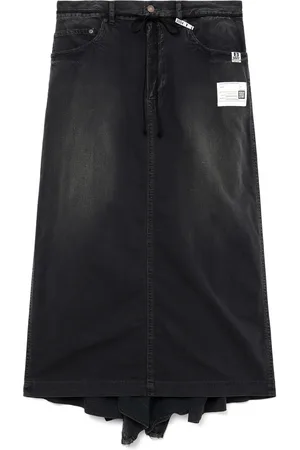 Maison Mihara Yasuhiro Falda de mezclilla drapeada
