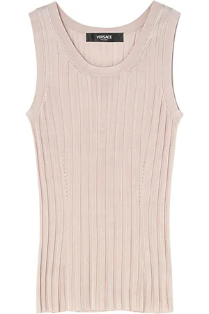 VERSACE Camiseta tejida sin mangas