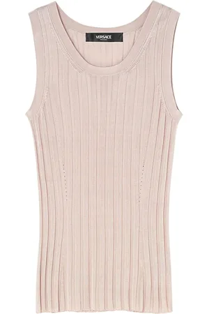 VERSACE Camiseta tejida sin mangas