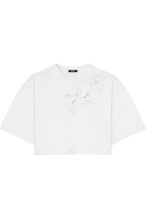 VERSACE Playera corta con logo bordado