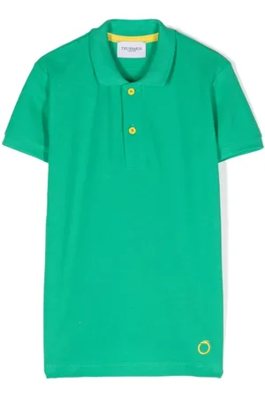 Trussardi Playera tipo polo con logo bordado