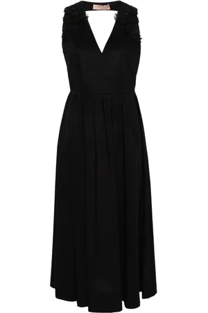 Twin-Set Vestido midi con encaje floral