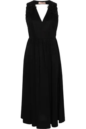 Twin-Set Vestido midi con encaje floral