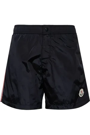 Moncler Shorts de playa con rayas estampadas