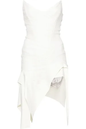 MUGLER Vestido corto estilo bustier