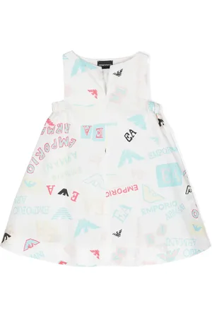 Emporio Armani Vestido sin mangas con logo estampado