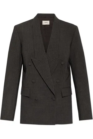 COPERNI Blazer con rayas diplomáticas estampadas y doble botonadura