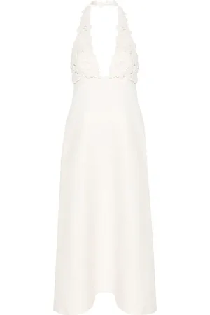 VALENTINO GARAVANI Vestido largo con aplique floral