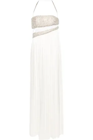 GENNY Vestido strapless con detalles de cristal