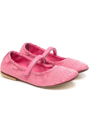 Moschino Flats con logo en jacquard