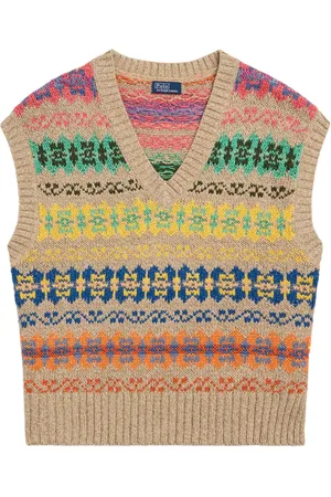 Ralph Lauren Suéter Fair Isle manga corta