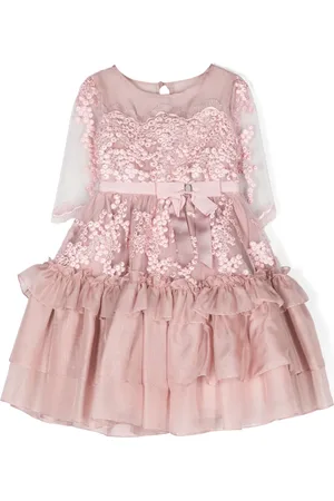 PATACHOU Vestido a capas con aplique floral