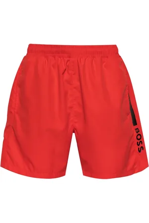 HUGO BOSS Shorts de playa con logo estampado