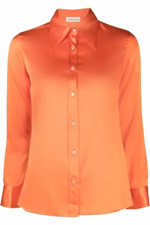 BLANCA Camisa de seda manga larga