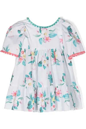 PATACHOU Vestido con volantes y estampado floral