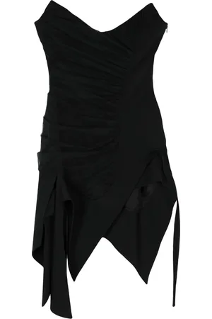 MUGLER Vestido corto con diseño asimétrico