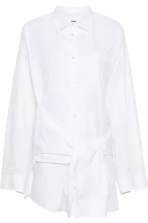 Balenciaga Camisa con nudo de mangas