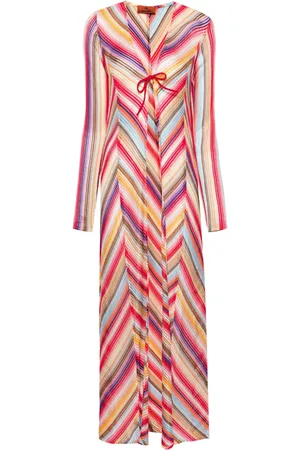 Missoni Cárdigan largo con entretejido en zigzag