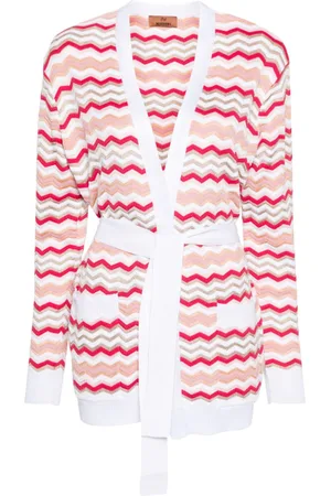 Missoni Abrigo estilo cárdigan en tejido chevron
