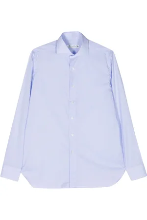 LUIGI BORRELLI NAPOLI Camisa con cuello italiano