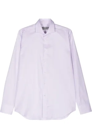 CANALI Camisa con estampado de cuadros mini