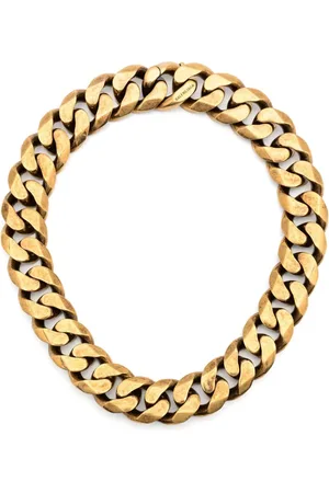 Balenciaga Collar de cadena con efecto envejecido